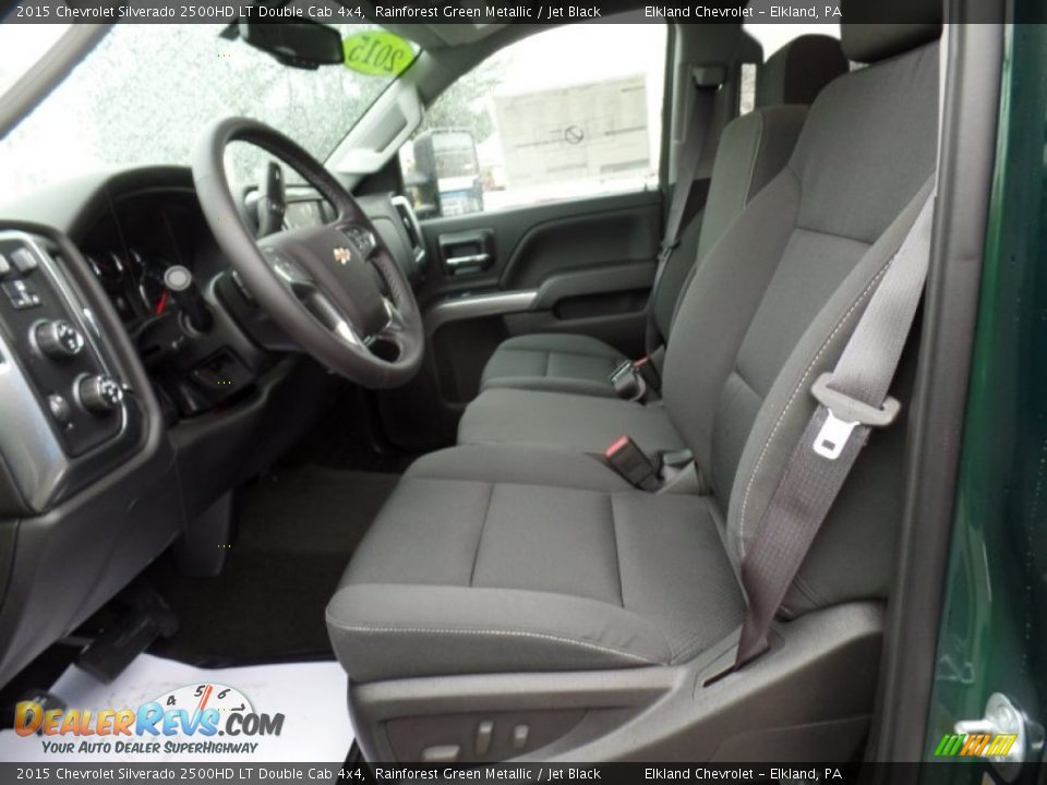 2015 Chevrolet Silverado 2500HD LT Double Cab 4x4 Rainforest Green Metallic / Jet Black Photo #19