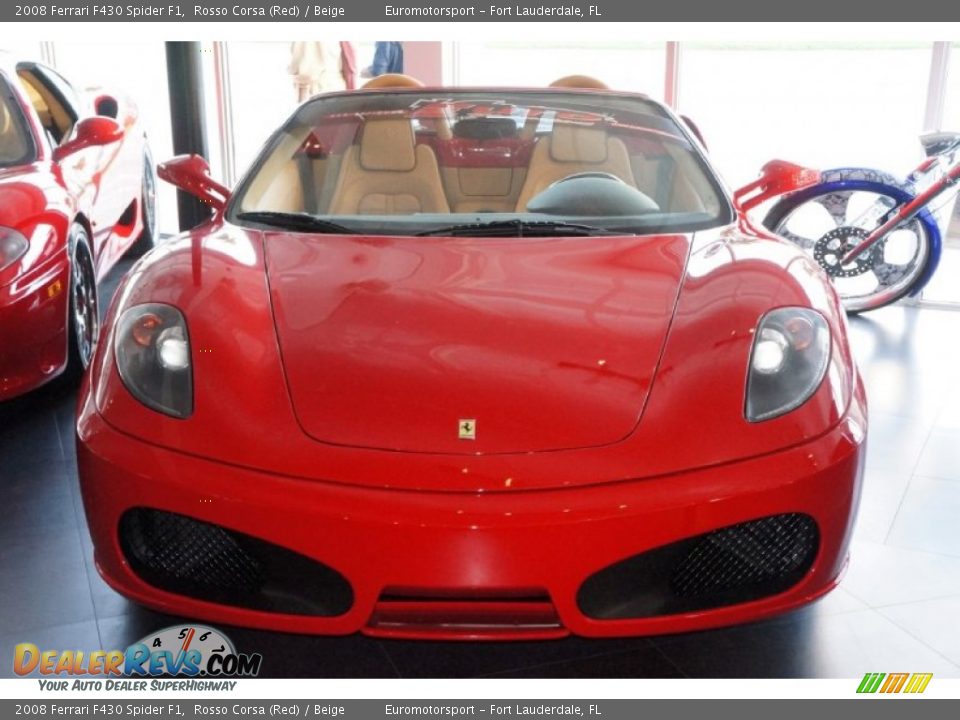 2008 Ferrari F430 Spider F1 Rosso Corsa (Red) / Beige Photo #1