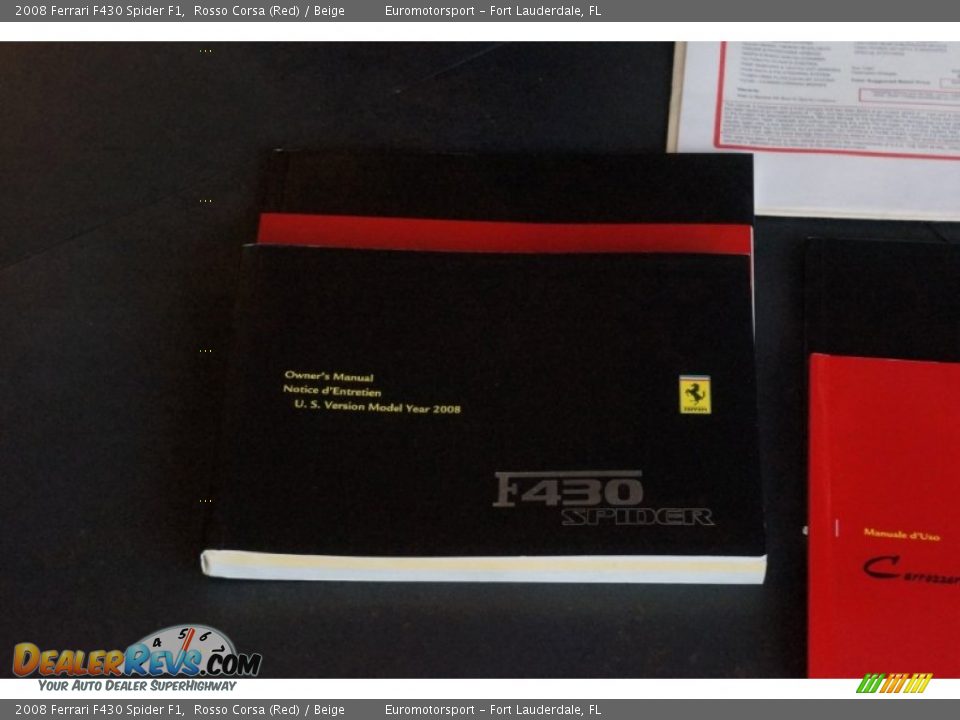 Books/Manuals of 2008 Ferrari F430 Spider F1 Photo #28