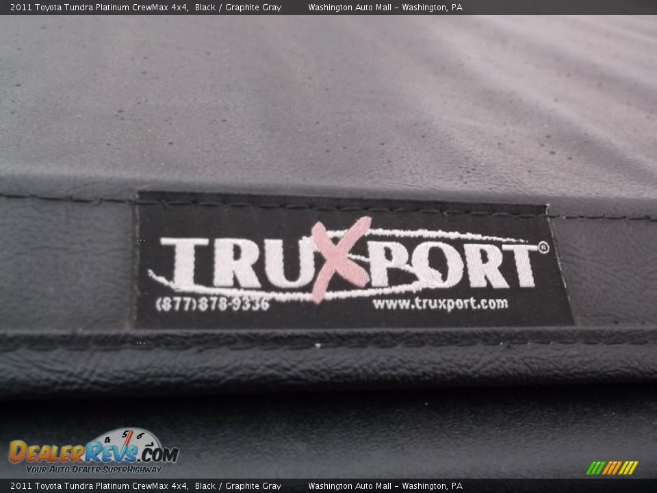 2011 Toyota Tundra Platinum CrewMax 4x4 Black / Graphite Gray Photo #9
