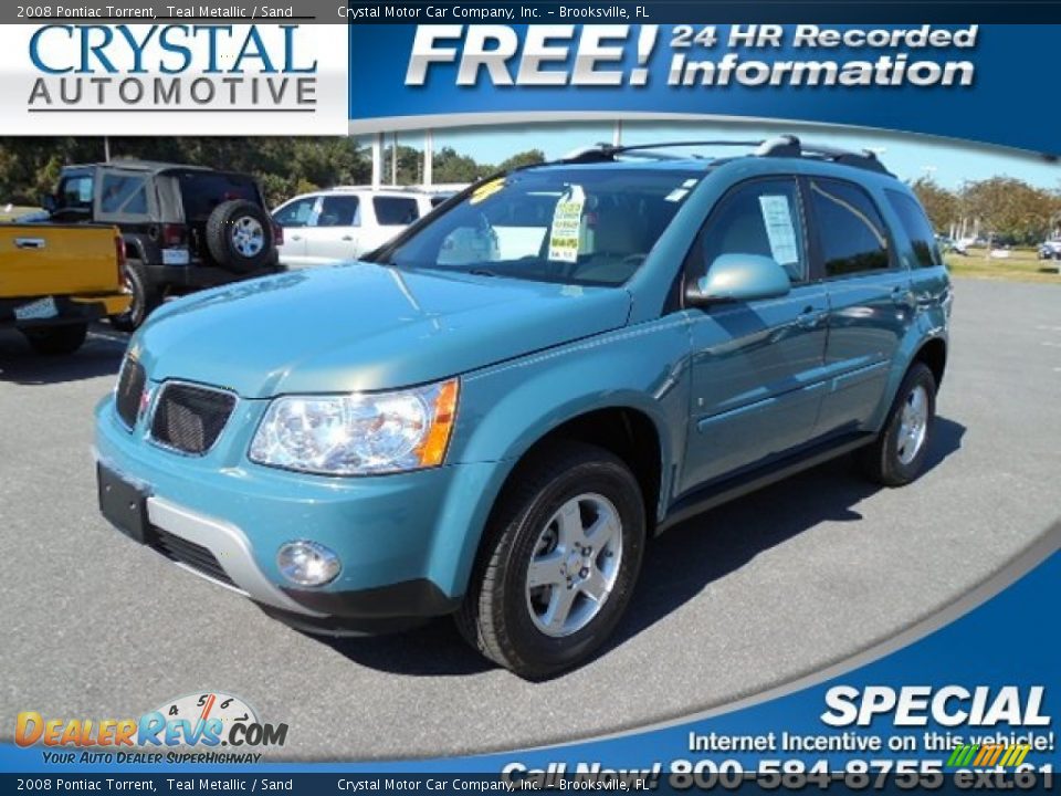 2008 Pontiac Torrent Teal Metallic / Sand Photo #1