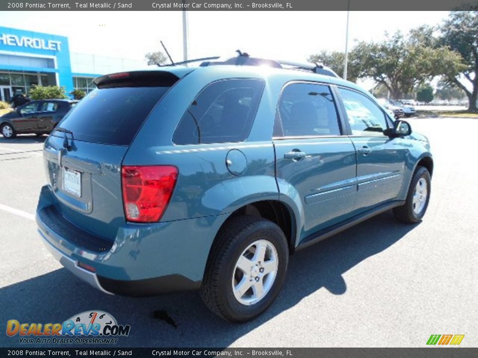 2008 Pontiac Torrent Teal Metallic / Sand Photo #9
