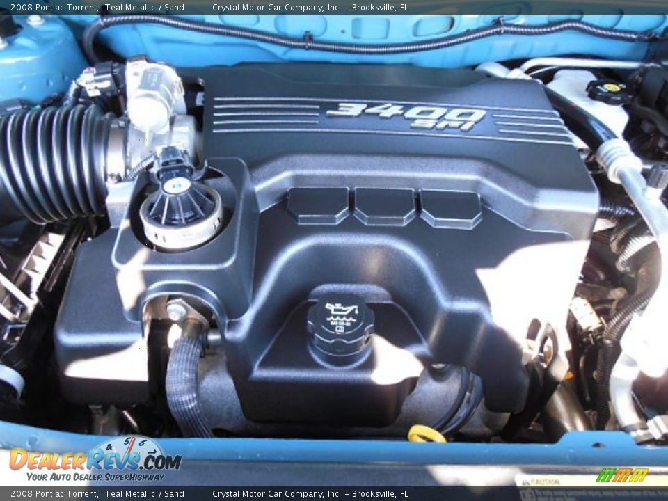 2008 Pontiac Torrent Teal Metallic / Sand Photo #17