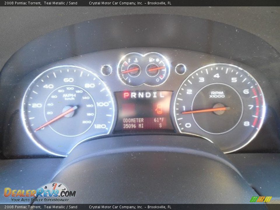 2008 Pontiac Torrent Teal Metallic / Sand Photo #19