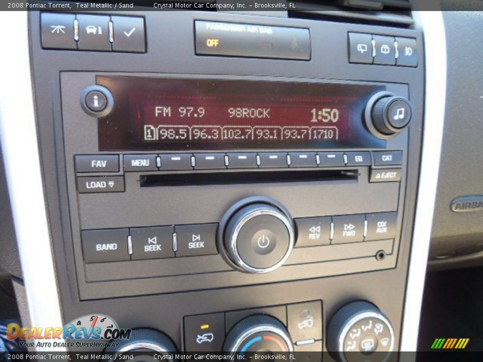 2008 Pontiac Torrent Teal Metallic / Sand Photo #20