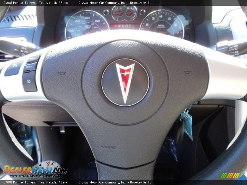 2008 Pontiac Torrent Teal Metallic / Sand Photo #23