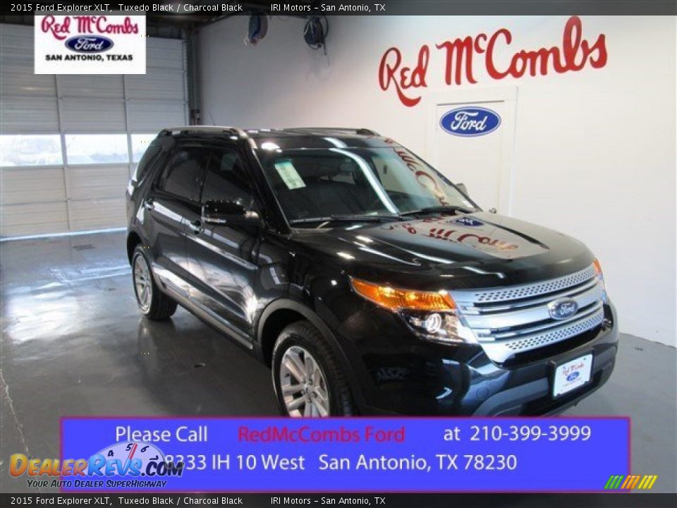 2015 Ford Explorer XLT Tuxedo Black / Charcoal Black Photo #1