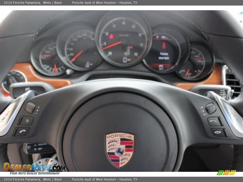 2014 Porsche Panamera White / Black Photo #25