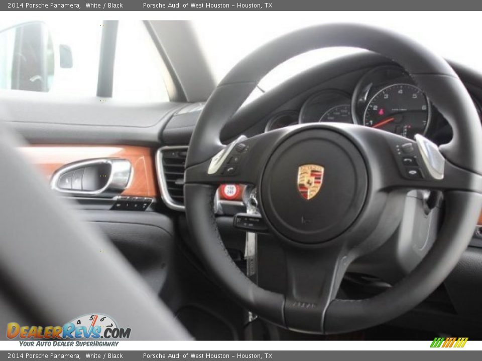 2014 Porsche Panamera White / Black Photo #33