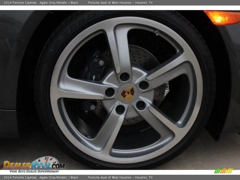2014 Porsche Cayman Agate Grey Metallic / Black Photo #8