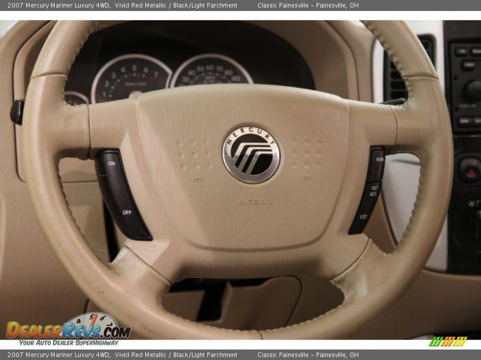 2007 Mercury Mariner Luxury 4WD Steering Wheel Photo #6