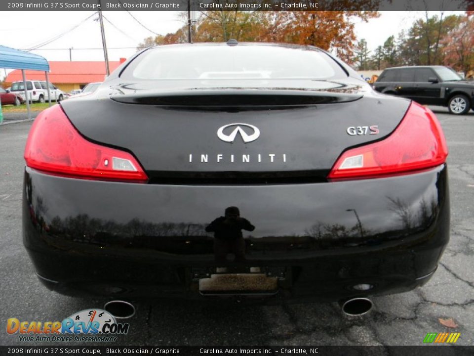 2008 Infiniti G 37 S Sport Coupe Black Obsidian / Graphite Photo #9