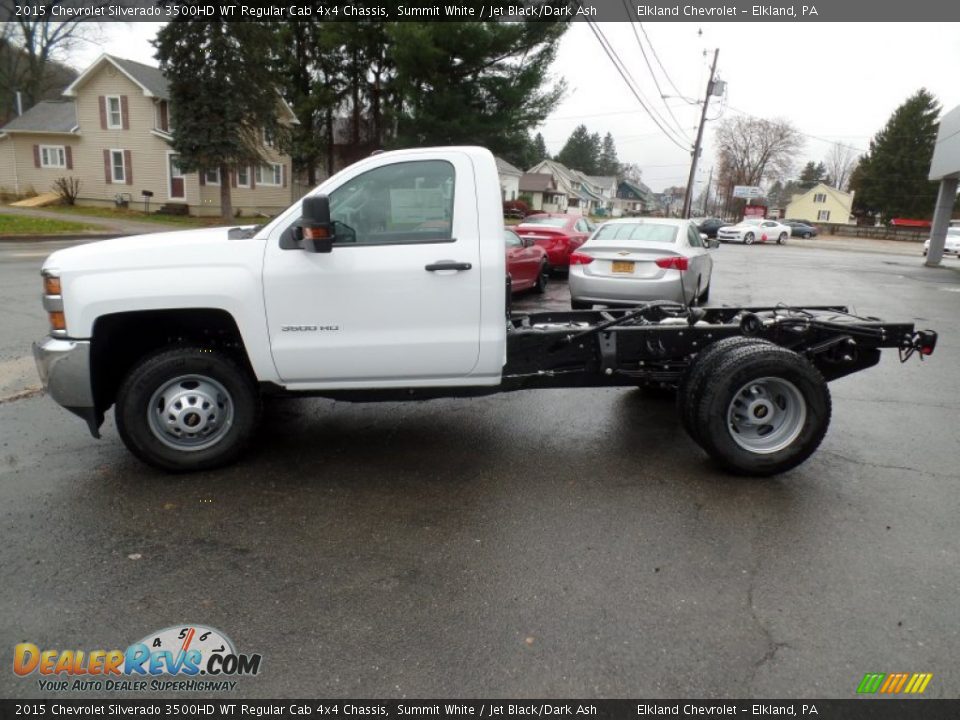 2015 Chevrolet Silverado 3500HD WT Regular Cab 4x4 Chassis Summit White / Jet Black/Dark Ash Photo #1