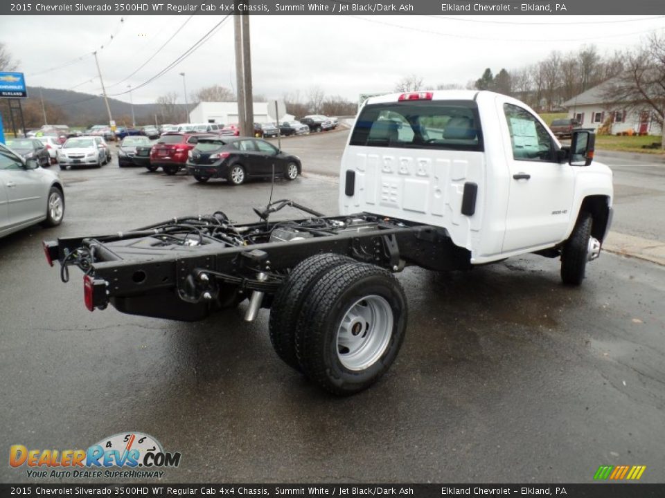 2015 Chevrolet Silverado 3500HD WT Regular Cab 4x4 Chassis Summit White / Jet Black/Dark Ash Photo #6