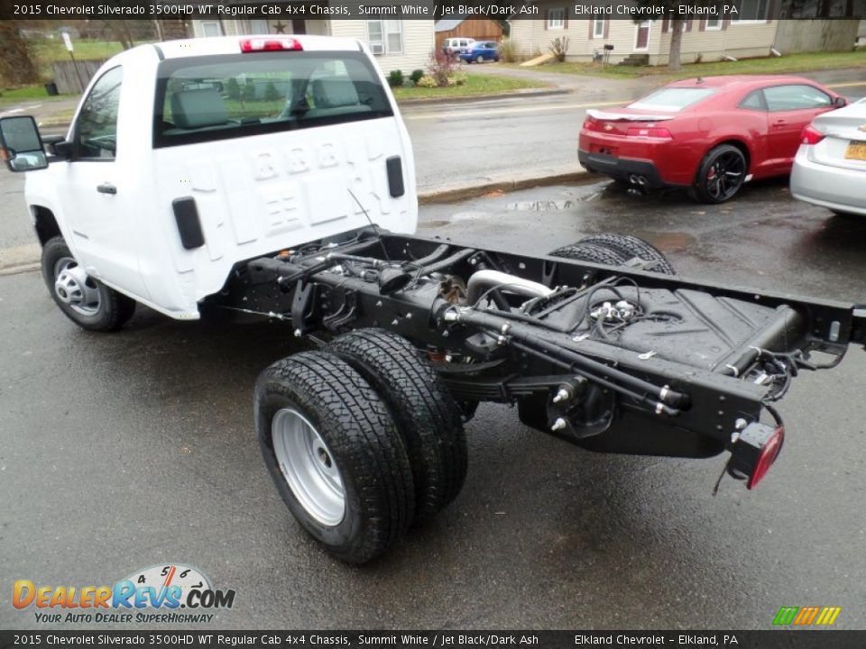 2015 Chevrolet Silverado 3500HD WT Regular Cab 4x4 Chassis Summit White / Jet Black/Dark Ash Photo #8