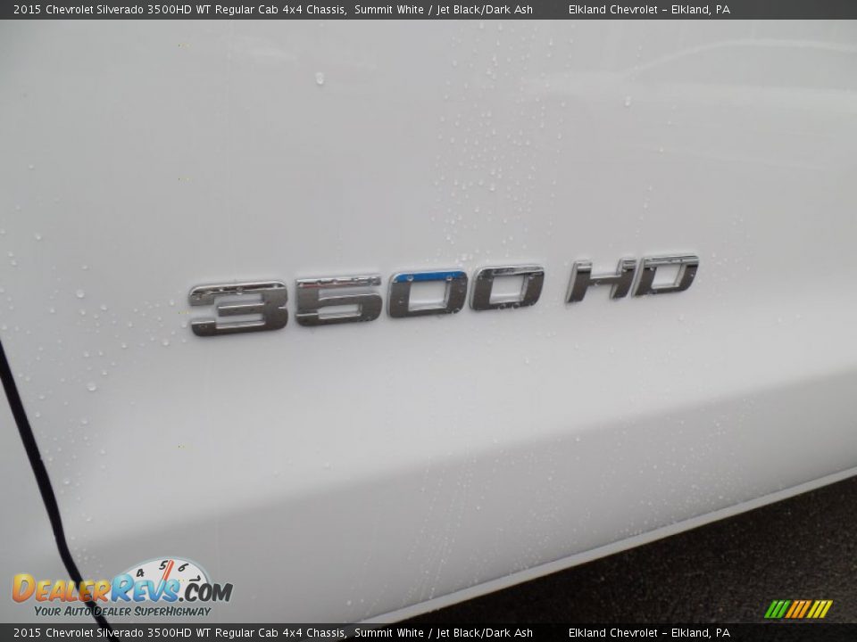 2015 Chevrolet Silverado 3500HD WT Regular Cab 4x4 Chassis Summit White / Jet Black/Dark Ash Photo #10