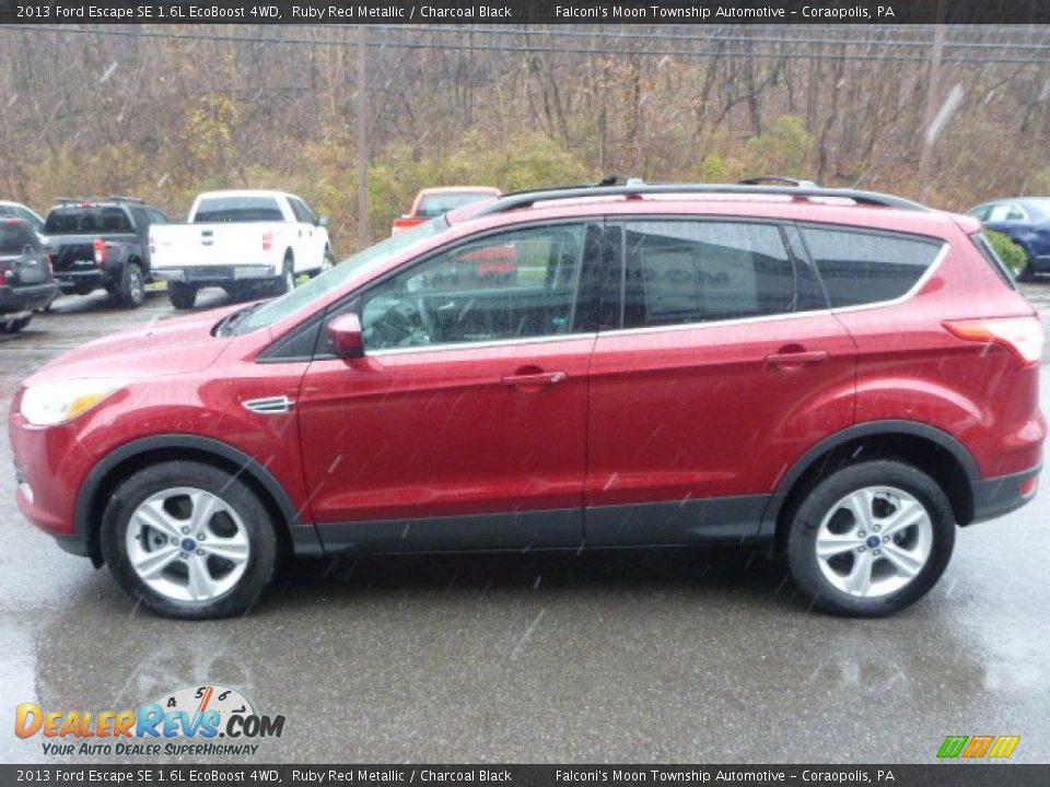 2013 Ford Escape SE 1.6L EcoBoost 4WD Ruby Red Metallic / Charcoal Black Photo #9
