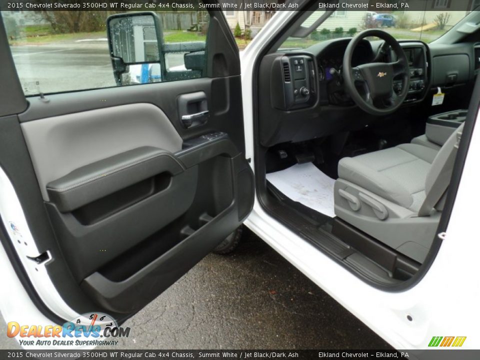 2015 Chevrolet Silverado 3500HD WT Regular Cab 4x4 Chassis Summit White / Jet Black/Dark Ash Photo #13