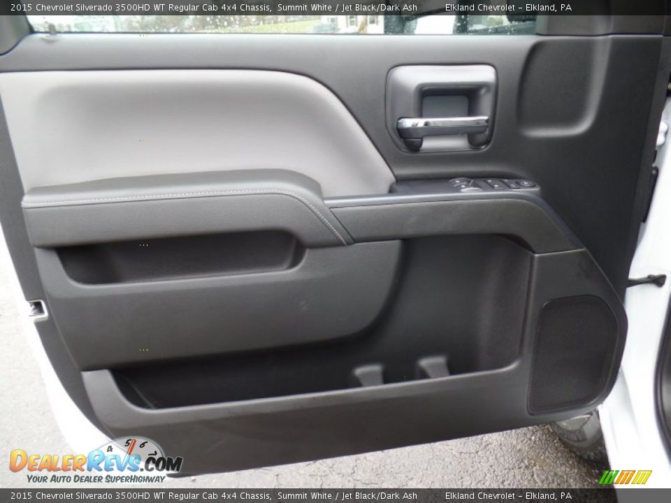 2015 Chevrolet Silverado 3500HD WT Regular Cab 4x4 Chassis Summit White / Jet Black/Dark Ash Photo #14