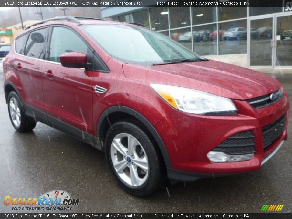 2013 Ford Escape SE 1.6L EcoBoost 4WD Ruby Red Metallic / Charcoal Black Photo #12