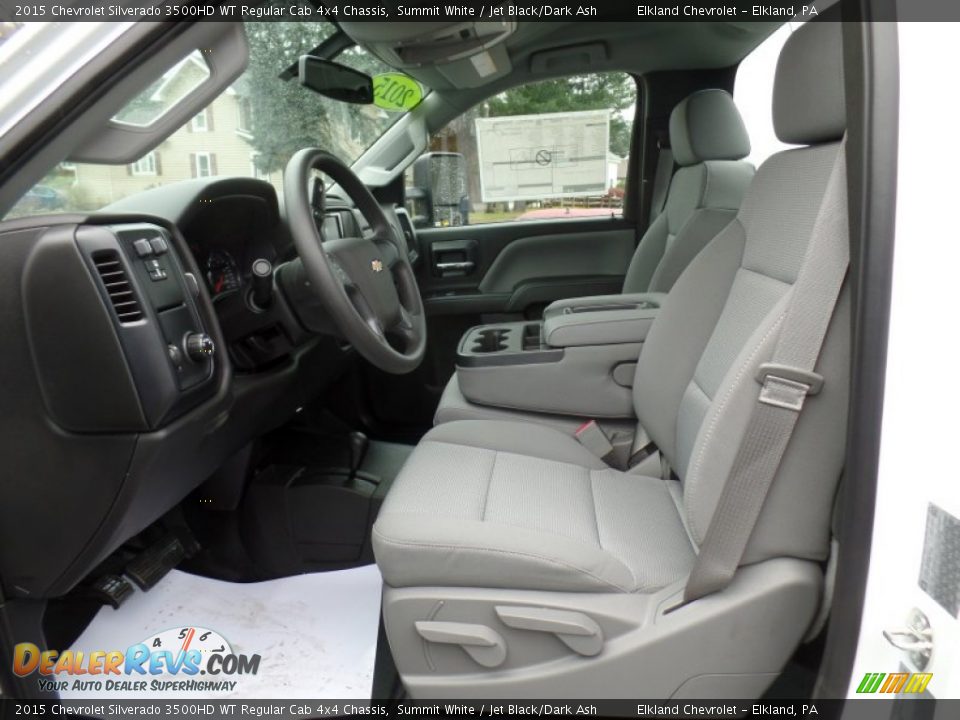 2015 Chevrolet Silverado 3500HD WT Regular Cab 4x4 Chassis Summit White / Jet Black/Dark Ash Photo #16