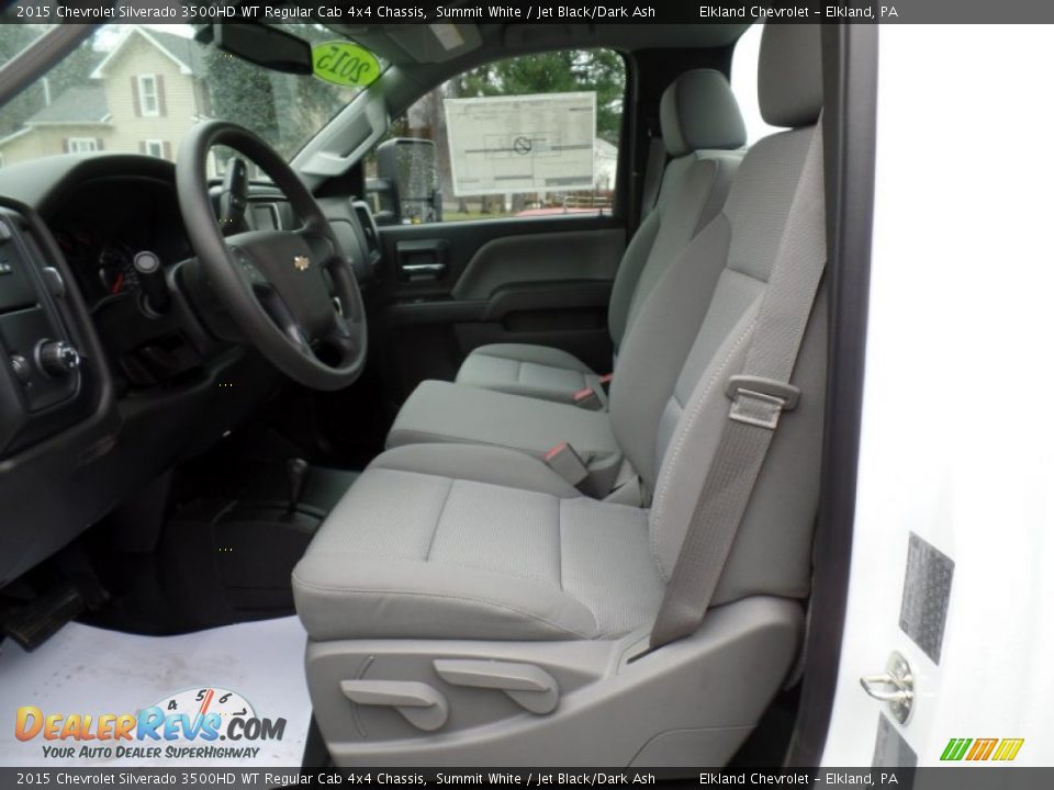 2015 Chevrolet Silverado 3500HD WT Regular Cab 4x4 Chassis Summit White / Jet Black/Dark Ash Photo #17