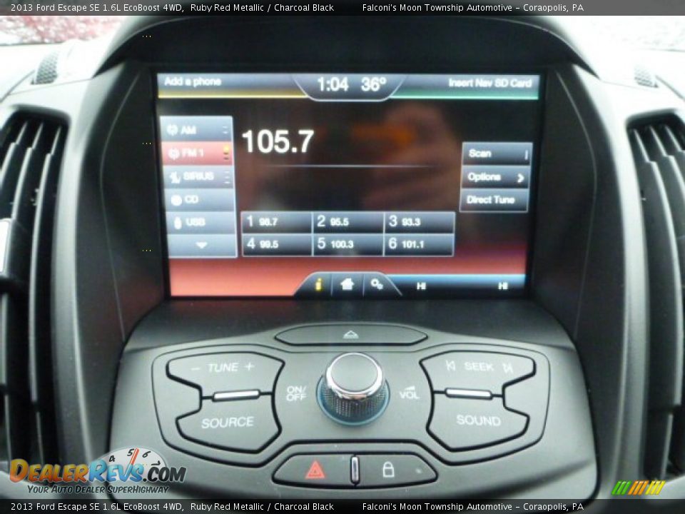 2013 Ford Escape SE 1.6L EcoBoost 4WD Ruby Red Metallic / Charcoal Black Photo #22