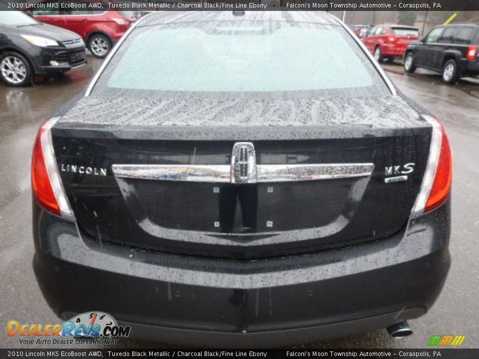 2010 Lincoln MKS EcoBoost AWD Tuxedo Black Metallic / Charcoal Black/Fine Line Ebony Photo #7