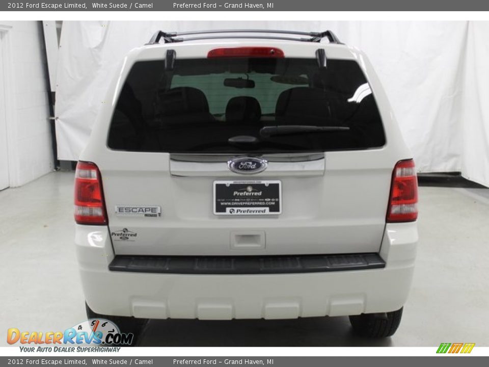 2012 Ford Escape Limited White Suede / Camel Photo #7