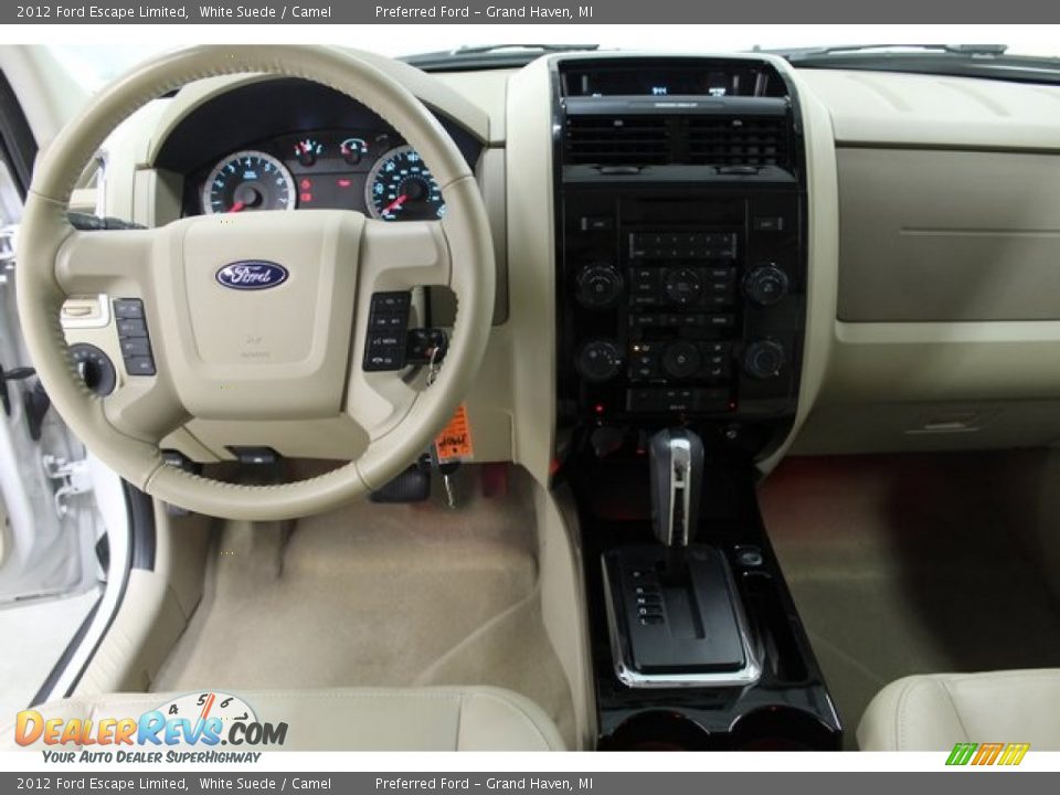 2012 Ford Escape Limited White Suede / Camel Photo #23