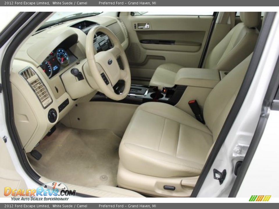 2012 Ford Escape Limited White Suede / Camel Photo #24