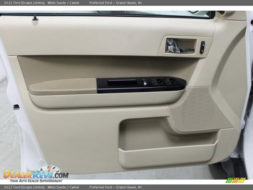 2012 Ford Escape Limited White Suede / Camel Photo #26