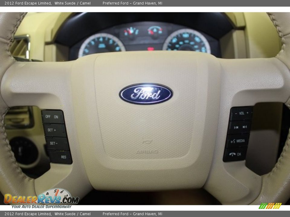 2012 Ford Escape Limited White Suede / Camel Photo #31