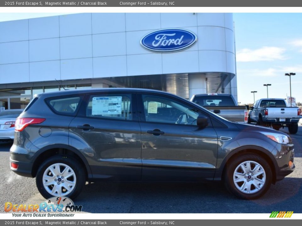 2015 Ford Escape S Magnetic Metallic / Charcoal Black Photo #2