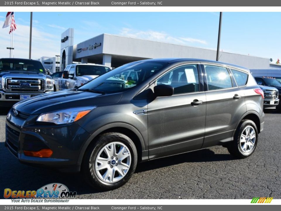 2015 Ford Escape S Magnetic Metallic / Charcoal Black Photo #3