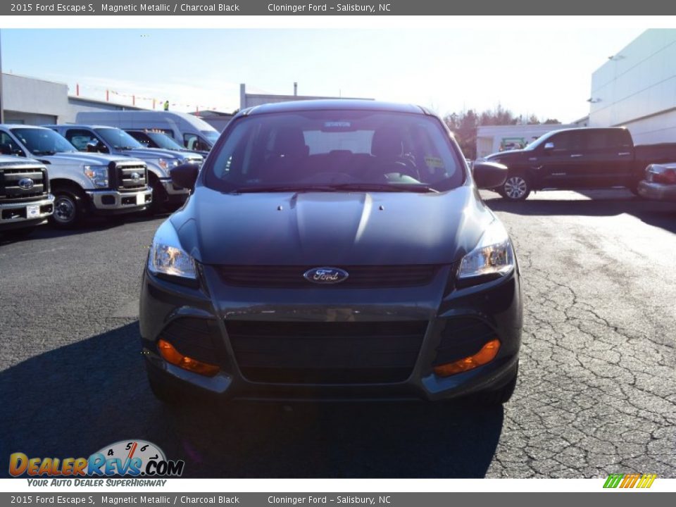 2015 Ford Escape S Magnetic Metallic / Charcoal Black Photo #4