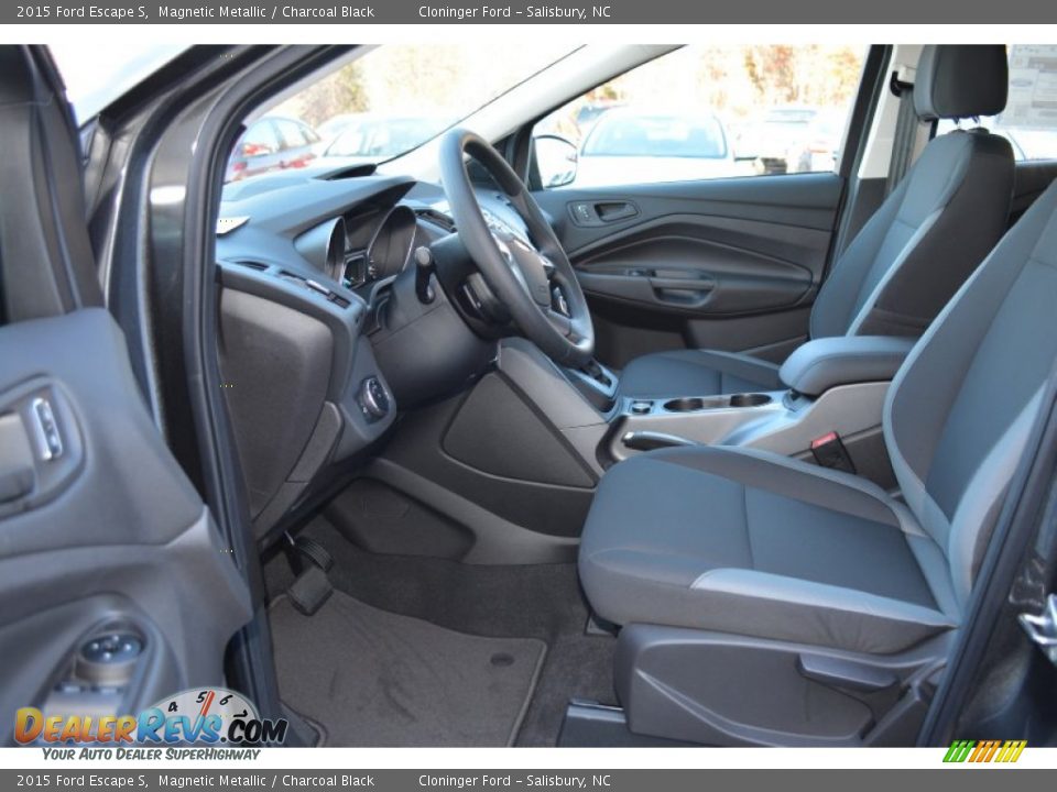 2015 Ford Escape S Magnetic Metallic / Charcoal Black Photo #6
