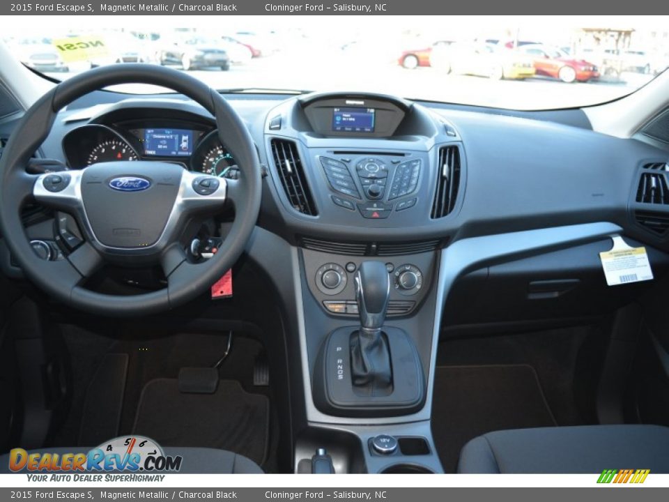 2015 Ford Escape S Magnetic Metallic / Charcoal Black Photo #8