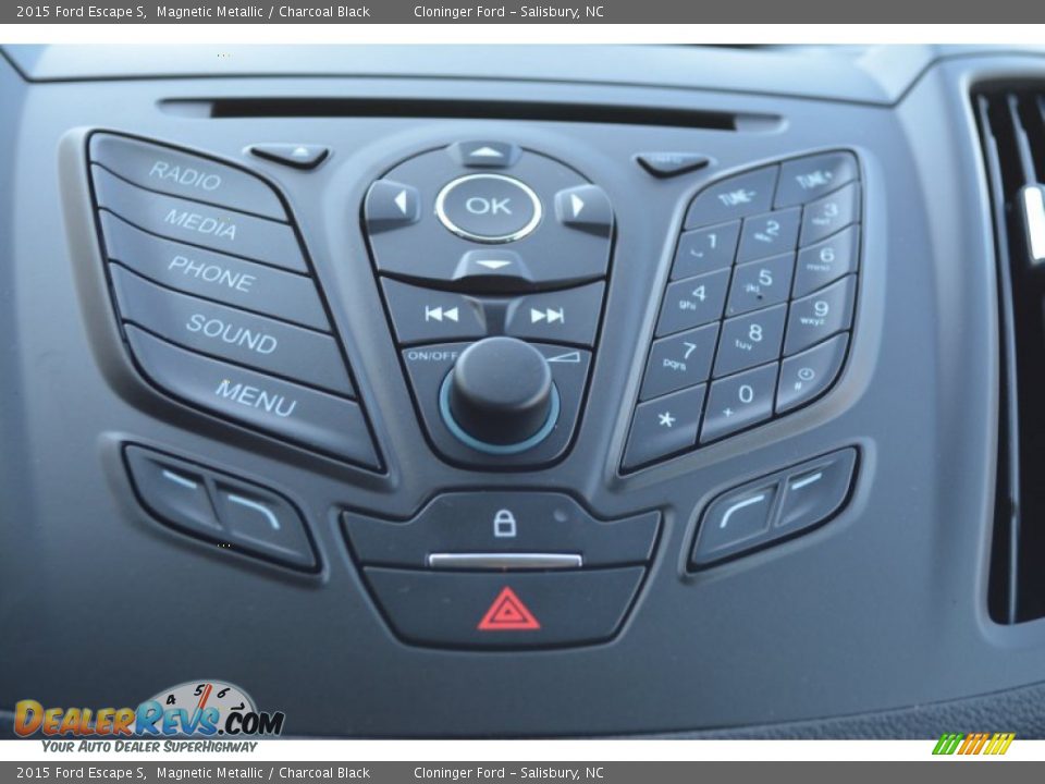2015 Ford Escape S Magnetic Metallic / Charcoal Black Photo #12