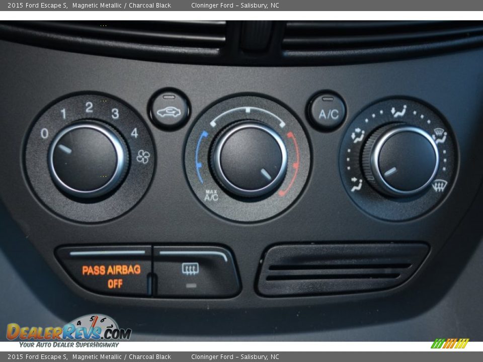 2015 Ford Escape S Magnetic Metallic / Charcoal Black Photo #15