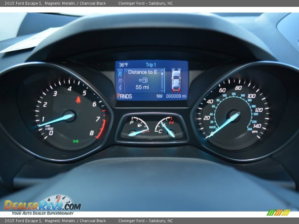 2015 Ford Escape S Magnetic Metallic / Charcoal Black Photo #19