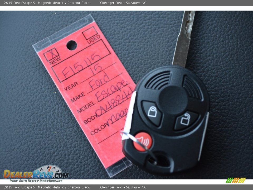 2015 Ford Escape S Magnetic Metallic / Charcoal Black Photo #21