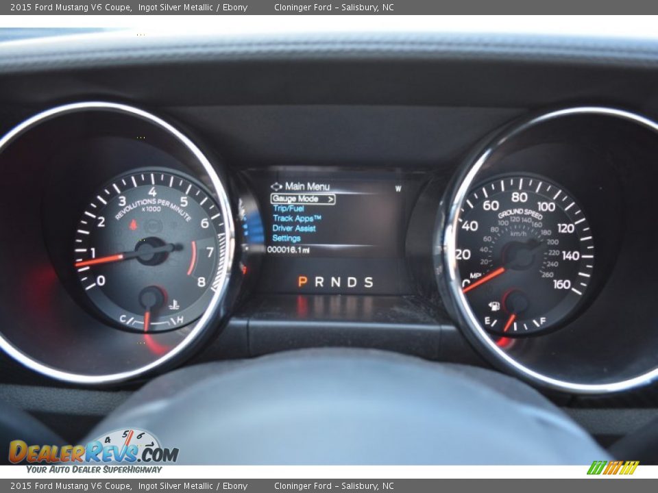 2015 Ford Mustang V6 Coupe Gauges Photo #18