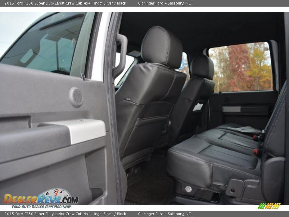 2015 Ford F250 Super Duty Lariat Crew Cab 4x4 Ingot Silver / Black Photo #9