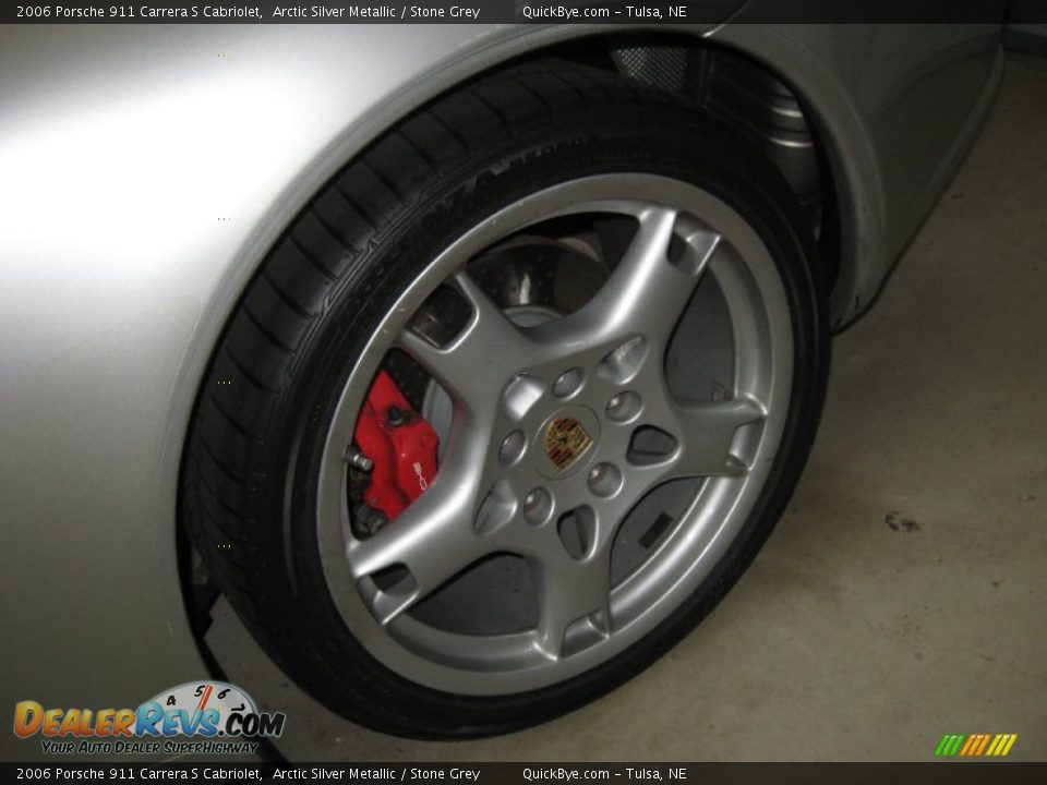 2006 Porsche 911 Carrera S Cabriolet Arctic Silver Metallic / Stone Grey Photo #13