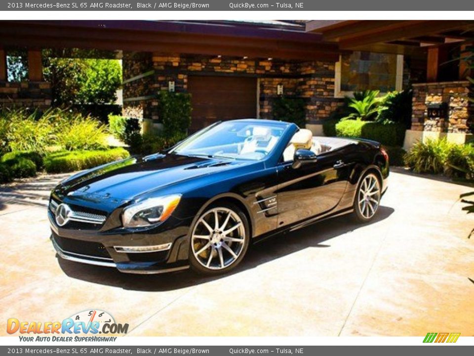 Front 3/4 View of 2013 Mercedes-Benz SL 65 AMG Roadster Photo #1
