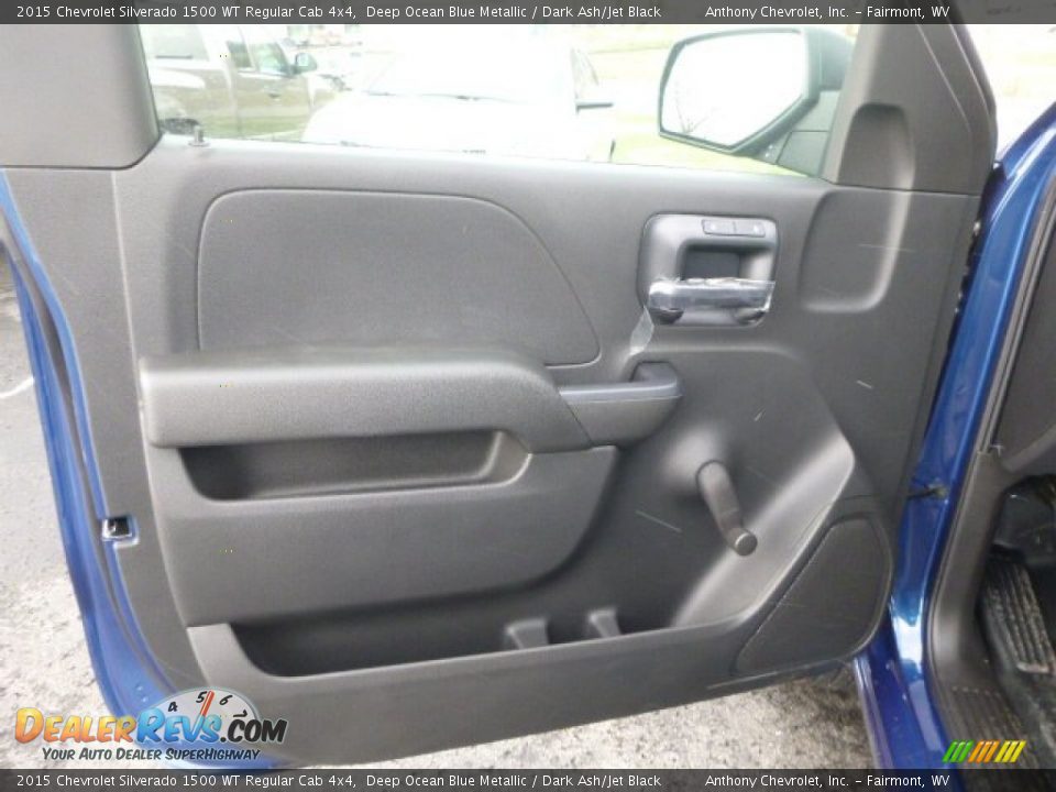 2015 Chevrolet Silverado 1500 WT Regular Cab 4x4 Deep Ocean Blue Metallic / Dark Ash/Jet Black Photo #14