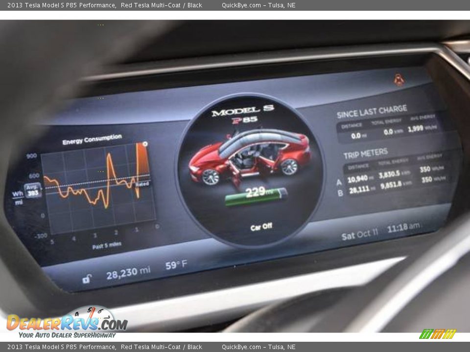 2013 Tesla Model S P85 Performance Gauges Photo #3