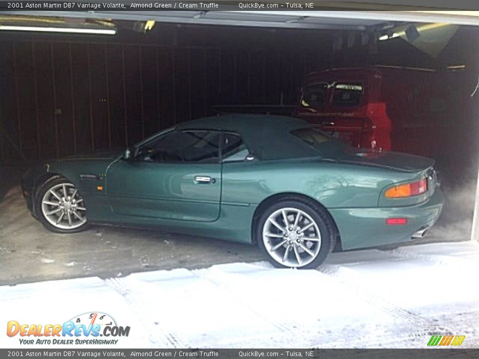 2001 Aston Martin DB7 Vantage Volante Almond Green / Cream Truffle Photo #3