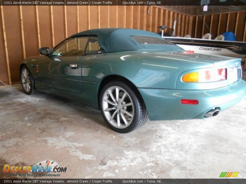 2001 Aston Martin DB7 Vantage Volante Almond Green / Cream Truffle Photo #4